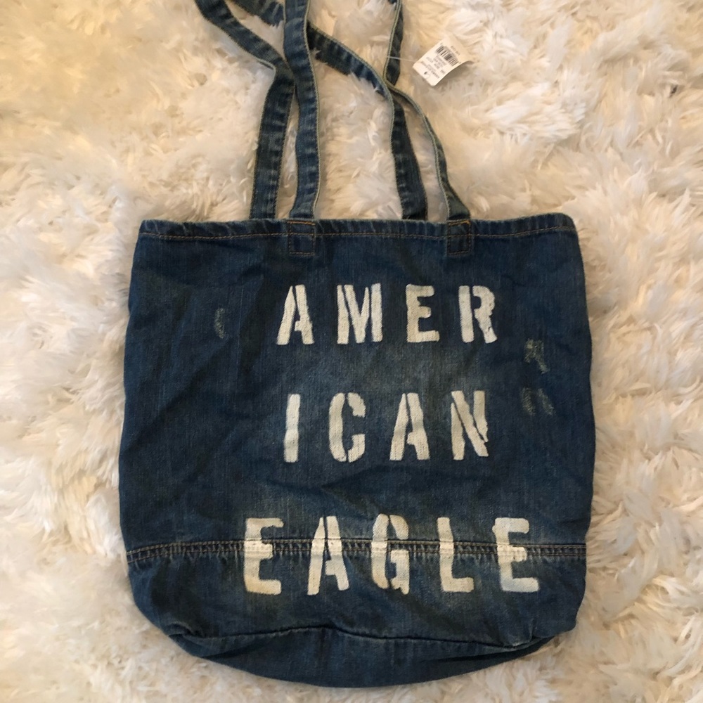 American Eagle Denim Tote Bag